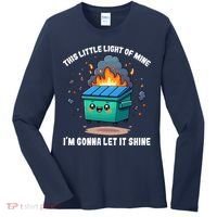 This Little Light Of Mine Lil Dumpster Fire Women's Long Sleeve Shirt thumb 0