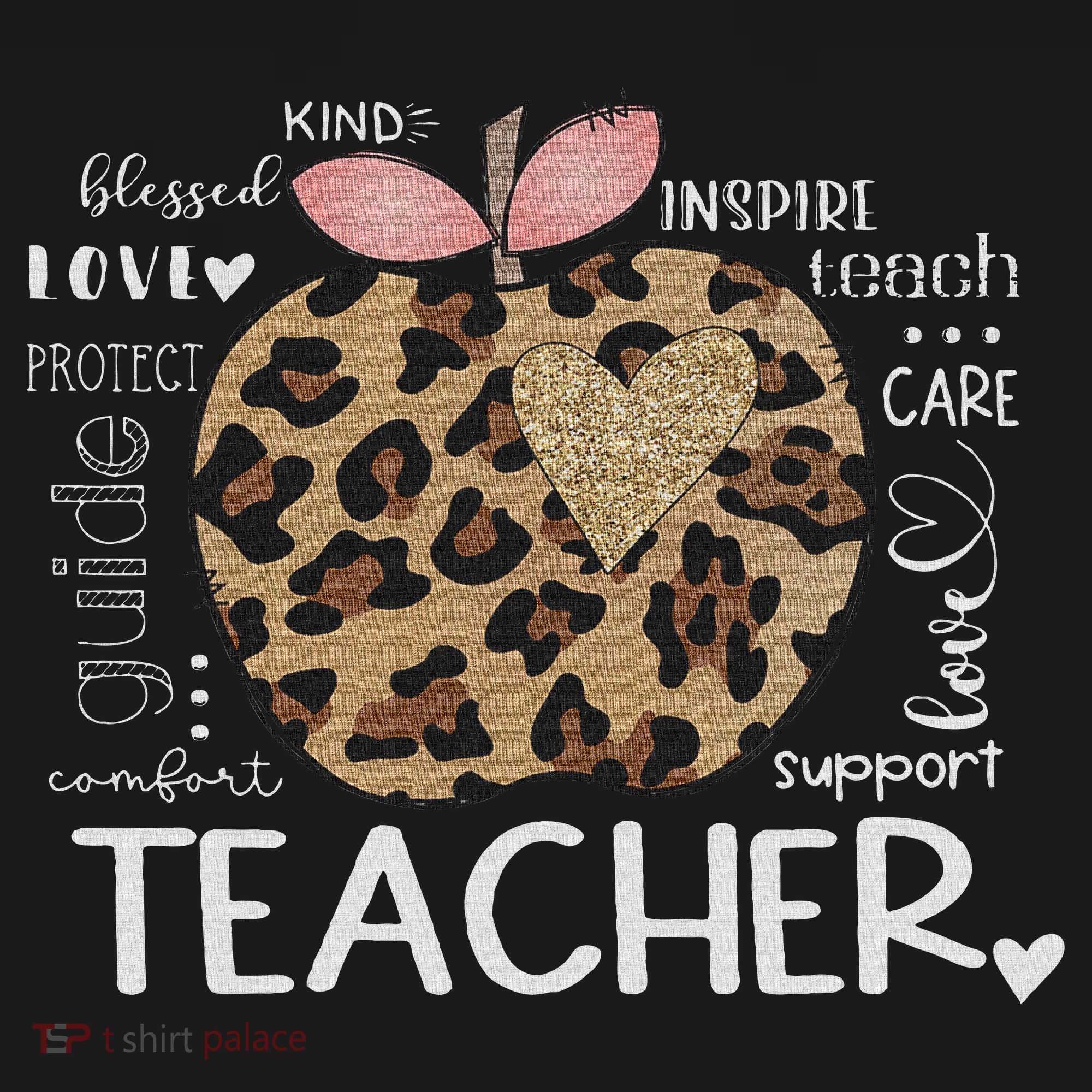 Teacher Life Leopard Apple Teacher's Day Back To School Women's Hoodie