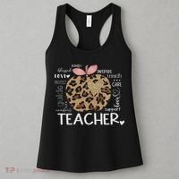 Teacher Life Leopard Apple Teacher's Day Back To School Women's Tank Top thumb 3