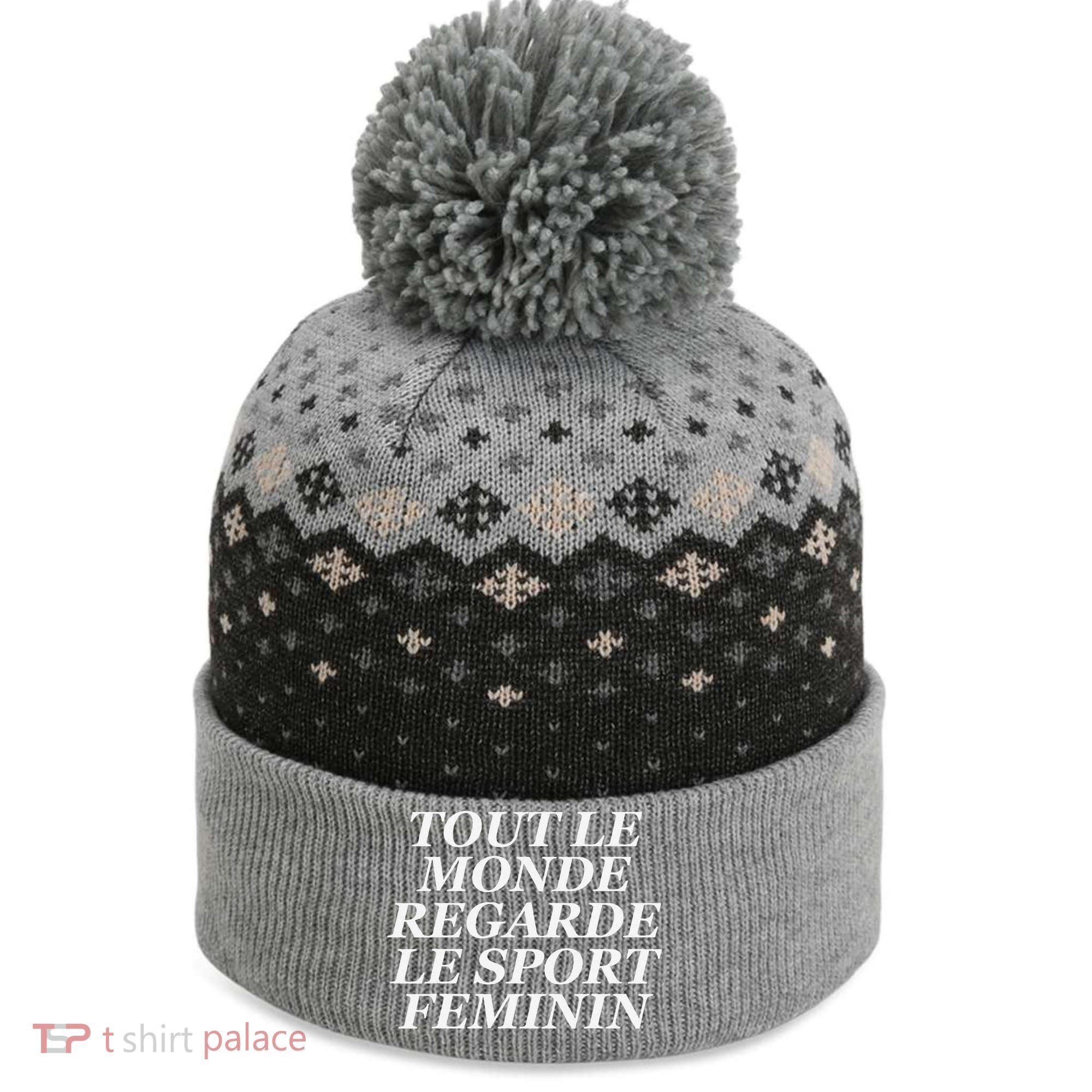 Tout Le Monde Regarde Le Sport Feminin The Baniff Cuffed Pom Beanie