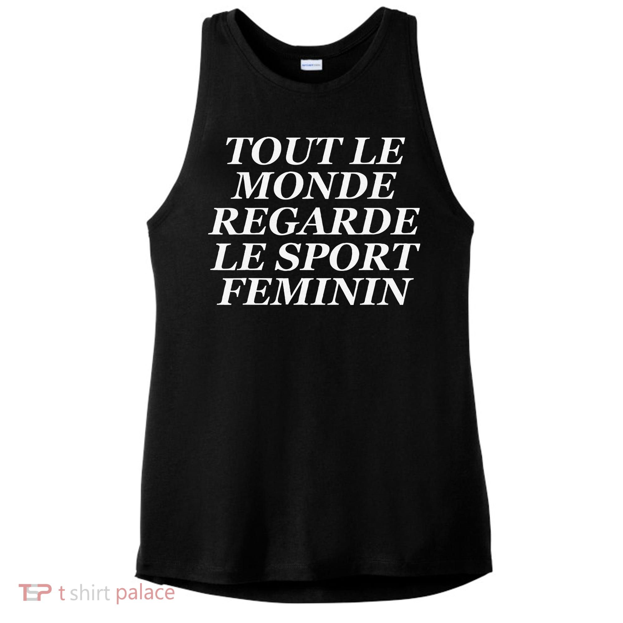 Tout Le Monde Regarde Le Sport Feminin Ladies PosiCharge Tri-Blend Wicking Tank