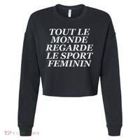 Tout Le Monde Regarde Le Sport Feminin Cropped Pullover Crew thumb 0