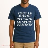 Tout Le Monde Regarde Le Sport Feminin Tall T-Shirt thumb 2