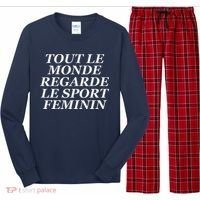 Tout Le Monde Regarde Le Sport Feminin Long Sleeve Pajama Set thumb 0