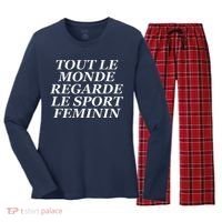 Tout Le Monde Regarde Le Sport Feminin Women's Long Sleeve Flannel Pajama Set  thumb 0