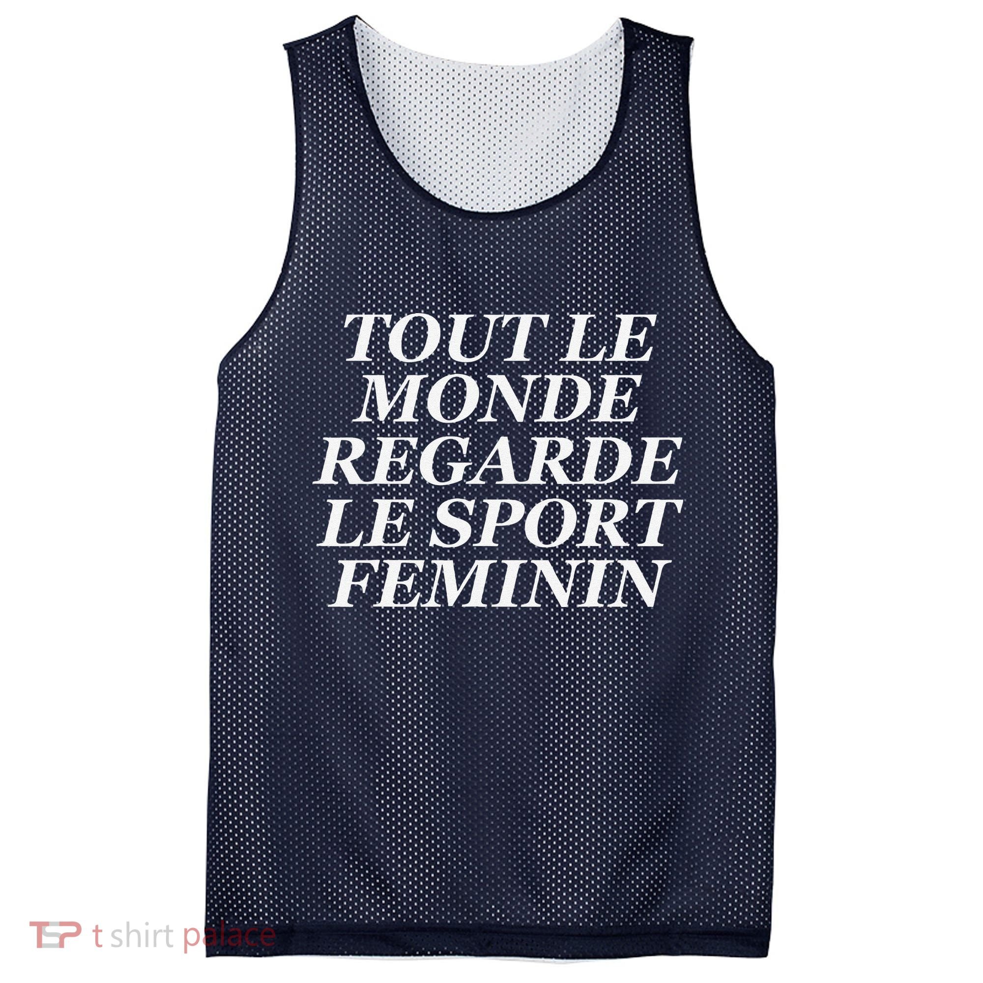 Tout Le Monde Regarde Le Sport Feminin Mesh Reversible Basketball Jersey Tank