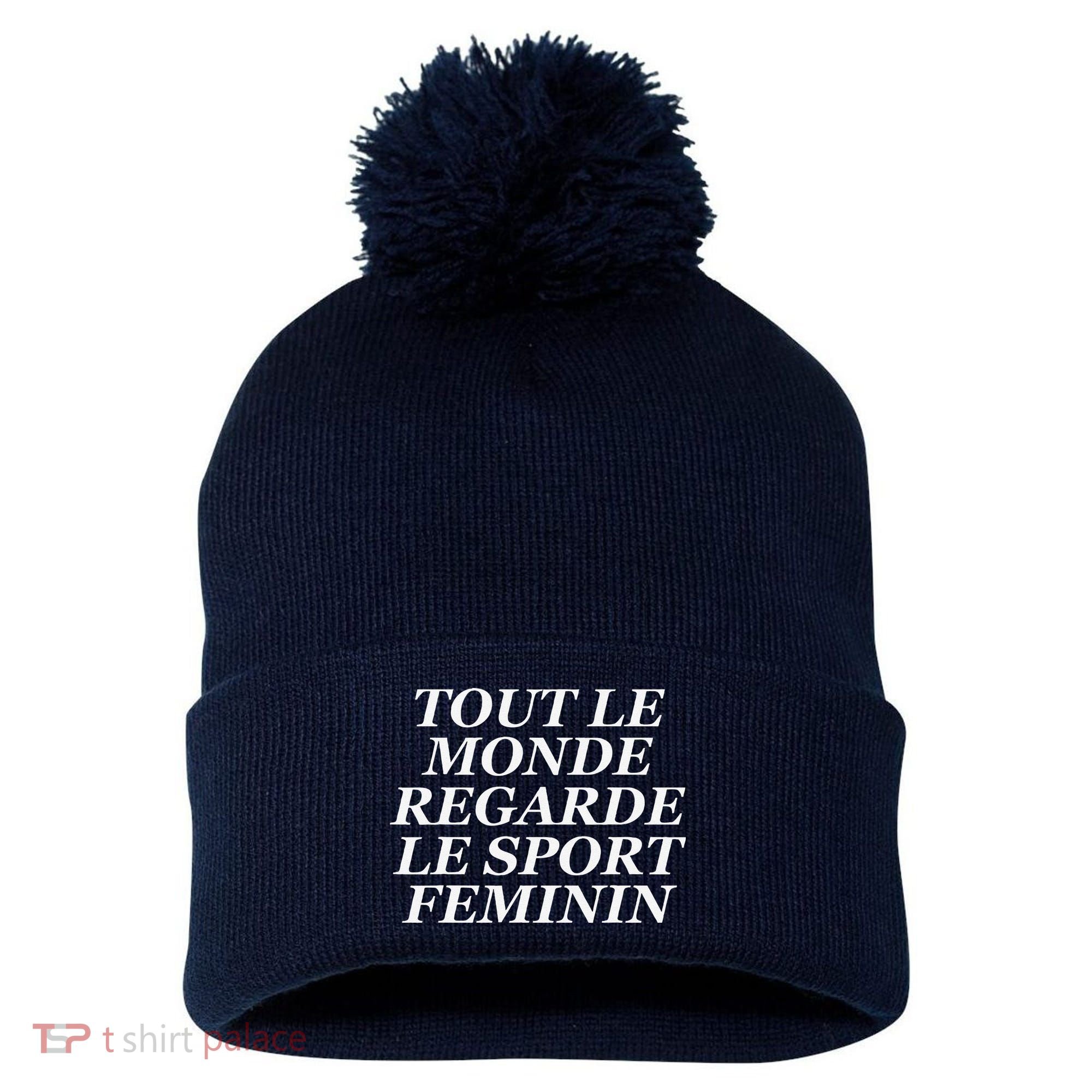 Tout Le Monde Regarde Le Sport Feminin Pom Pom 12in Knit Beanie