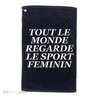 Tout Le Monde Regarde Le Sport Feminin Golf Towel thumb 0