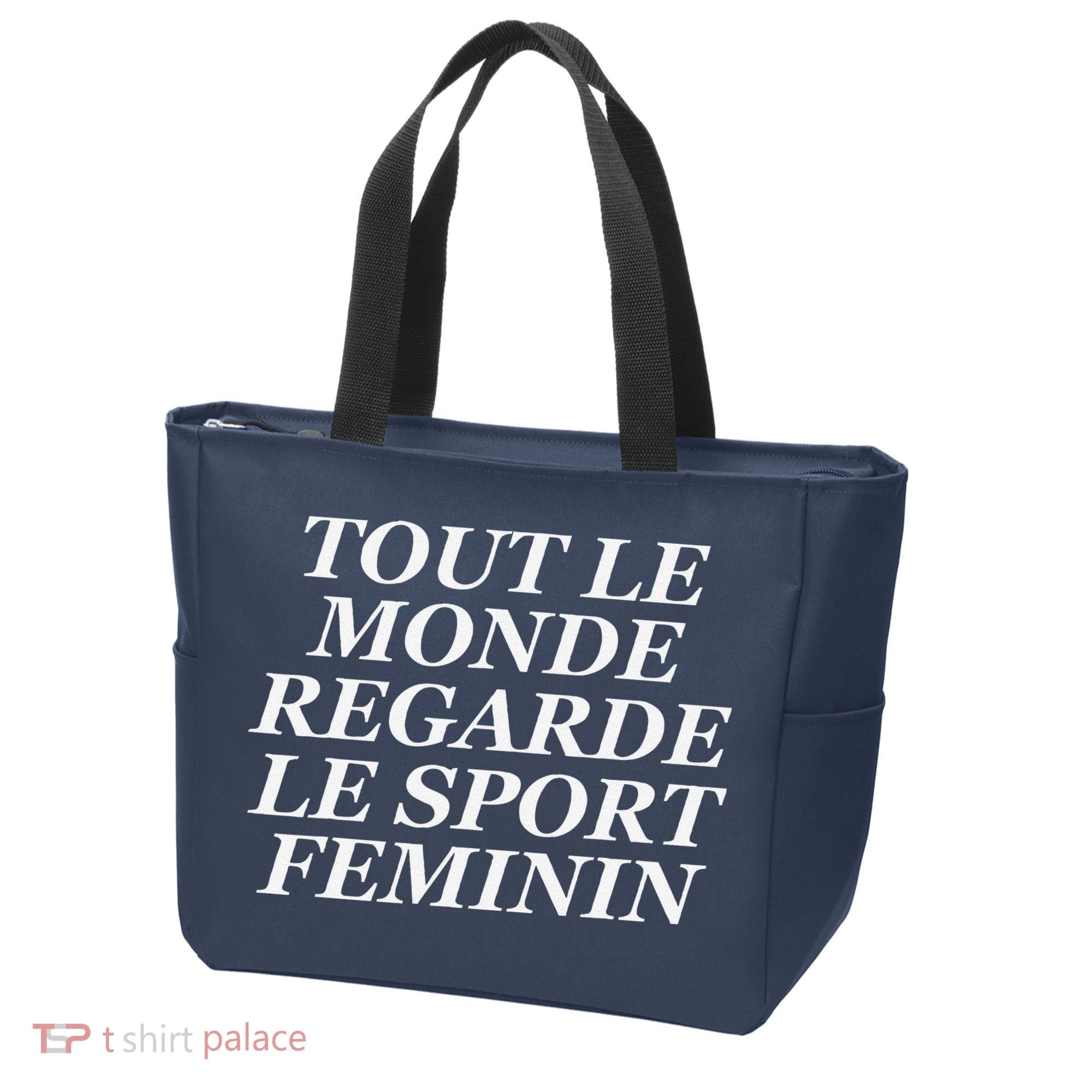 Tout Le Monde Regarde Le Sport Feminin Tote Bag