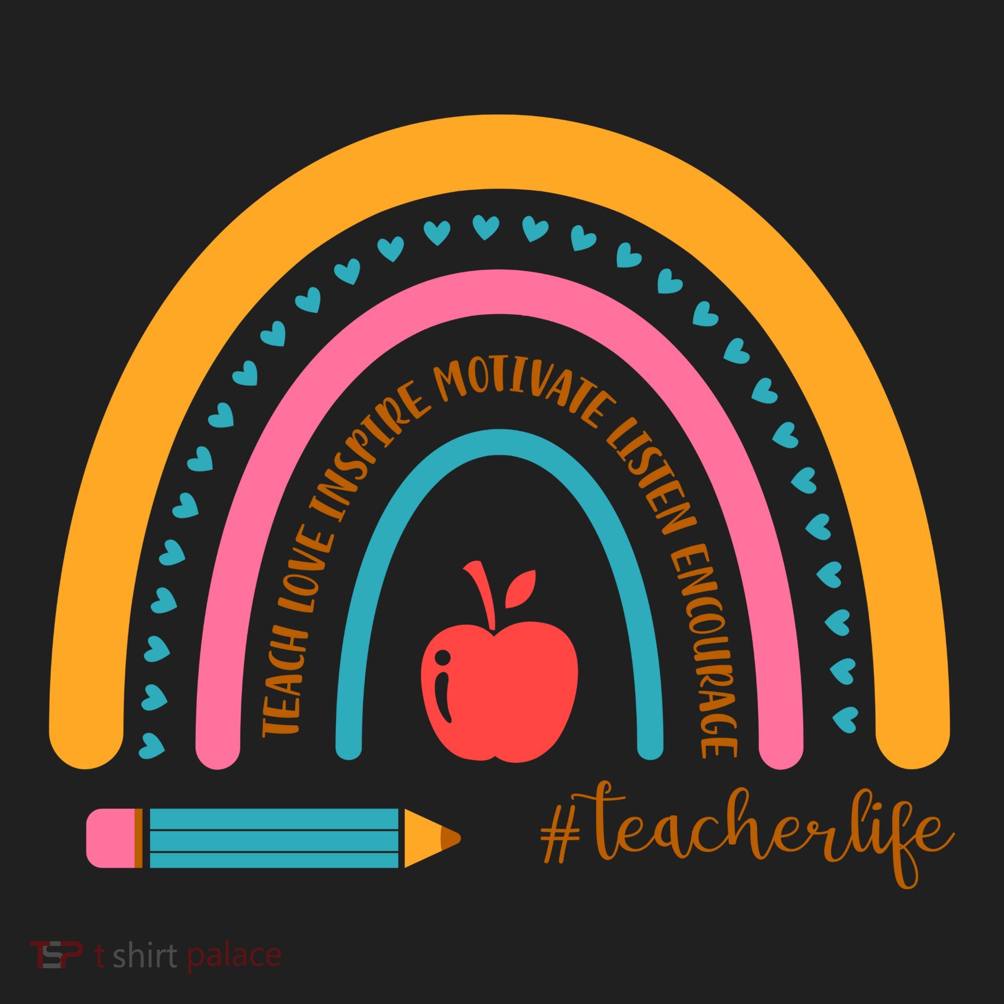 Teacher Life Motivate Rainbow Women's Sweatshirt