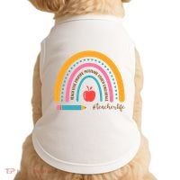 Teacher Life Motivate Rainbow Doggie Tank thumb 0