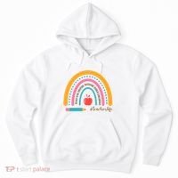 Teacher Life Motivate Rainbow Hoodie thumb 0