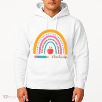 Teacher Life Motivate Rainbow Hoodie thumb 2
