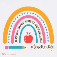 Teacher Life Motivate Rainbow Hoodie thumb 7