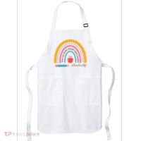 Teacher Life Motivate Rainbow Apron thumb 0