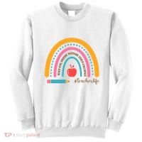 Teacher Life Motivate Rainbow Sweatshirt thumb 0