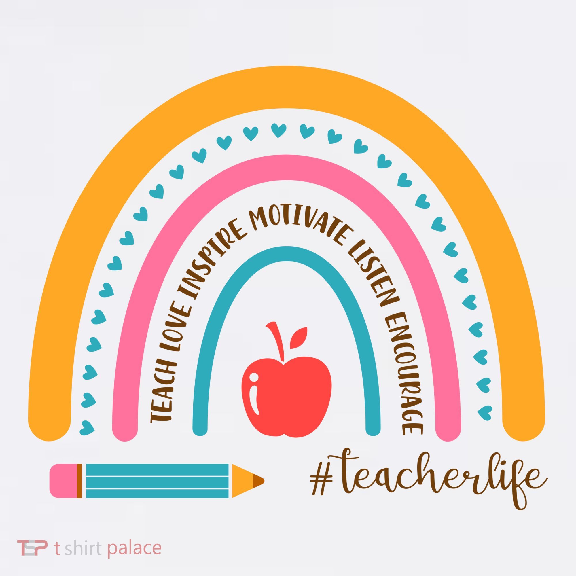 Teacher Life Motivate Rainbow Sweatshirt