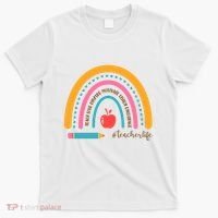 Teacher Life Motivate Rainbow T-Shirt thumb 0