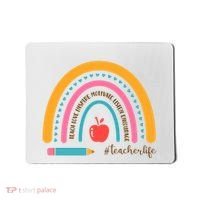 Teacher Life Motivate Rainbow Mousepad thumb 0