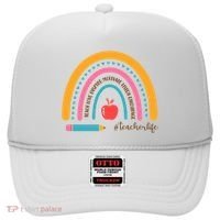 Teacher Life Motivate Rainbow Hat thumb 0