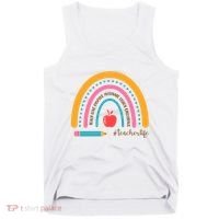 Teacher Life Motivate Rainbow Tank Top thumb 0