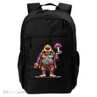 Tattooed Laughing Monk With A Mushroom Backpack thumb 0