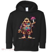 Tattooed Laughing Monk With A Mushroom Toddler Hoodie thumb 0