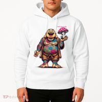Tattooed Laughing Monk With A Mushroom Hoodie thumb 2