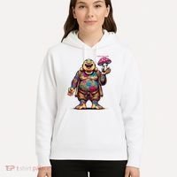 Tattooed Laughing Monk With A Mushroom Hoodie thumb 5