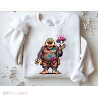 Tattooed Laughing Monk With A Mushroom Sweatshirt thumb 2