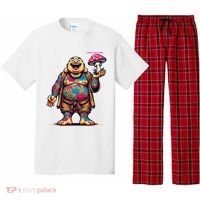 Tattooed Laughing Monk With A Mushroom Pajama Set thumb 0