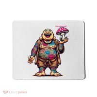 Tattooed Laughing Monk With A Mushroom Mousepad thumb 0