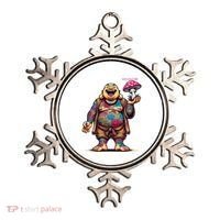 Tattooed Laughing Monk With A Mushroom Ornament thumb 0