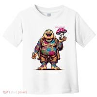 Tattooed Laughing Monk With A Mushroom Toddler T-Shirt thumb 0