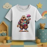 Tattooed Laughing Monk With A Mushroom Toddler T-Shirt thumb 3