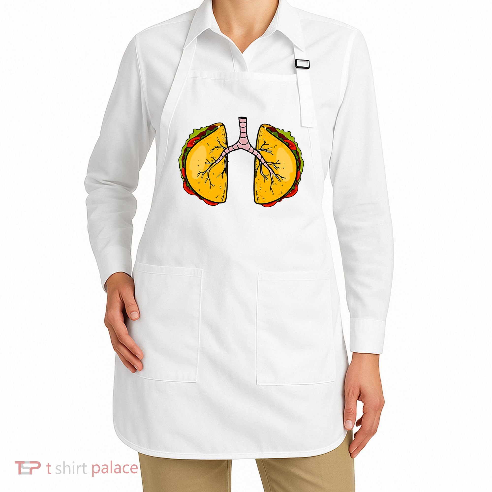 Taco Lungs Mexican Nurse Cinco De Mayo Nursing Fiesta Apron