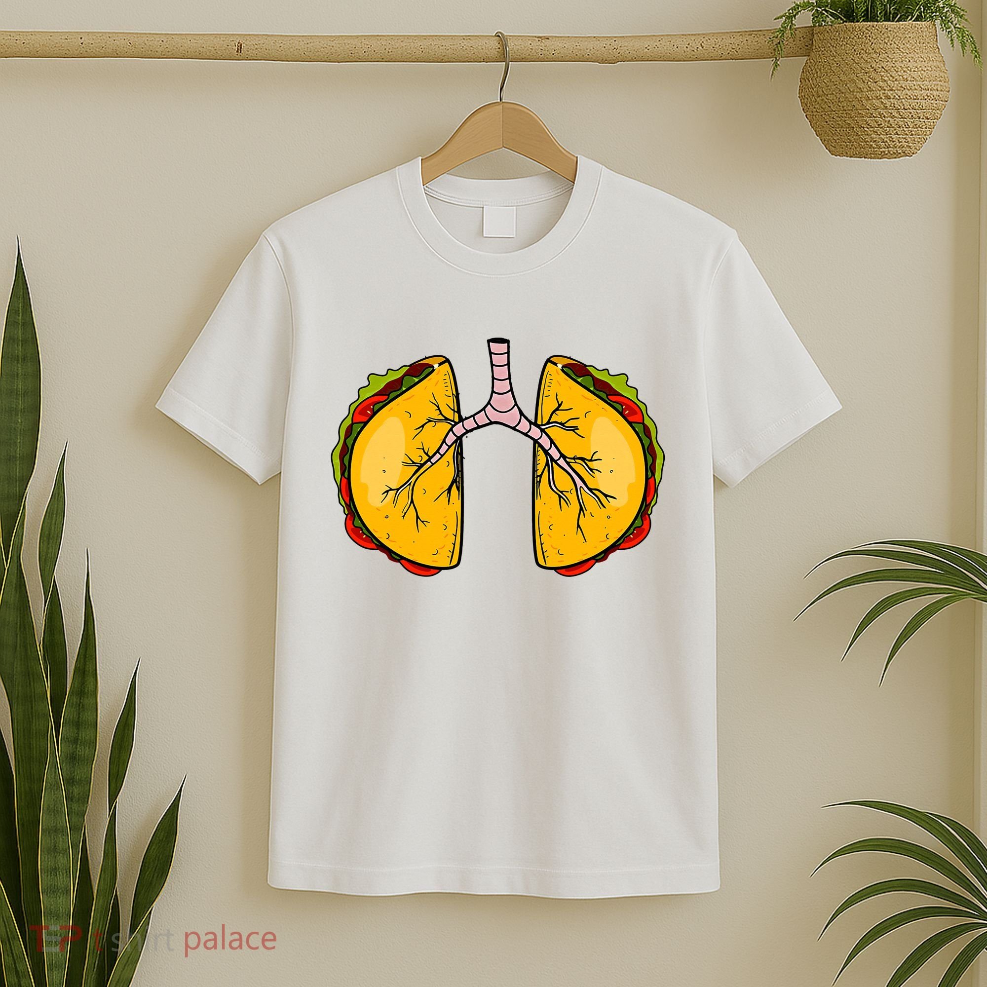 Taco Lungs Mexican Nurse Cinco De Mayo Nursing Fiesta T-Shirt
