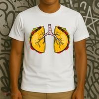 Taco Lungs Mexican Nurse Cinco De Mayo Nursing Fiesta T-Shirt thumb 3