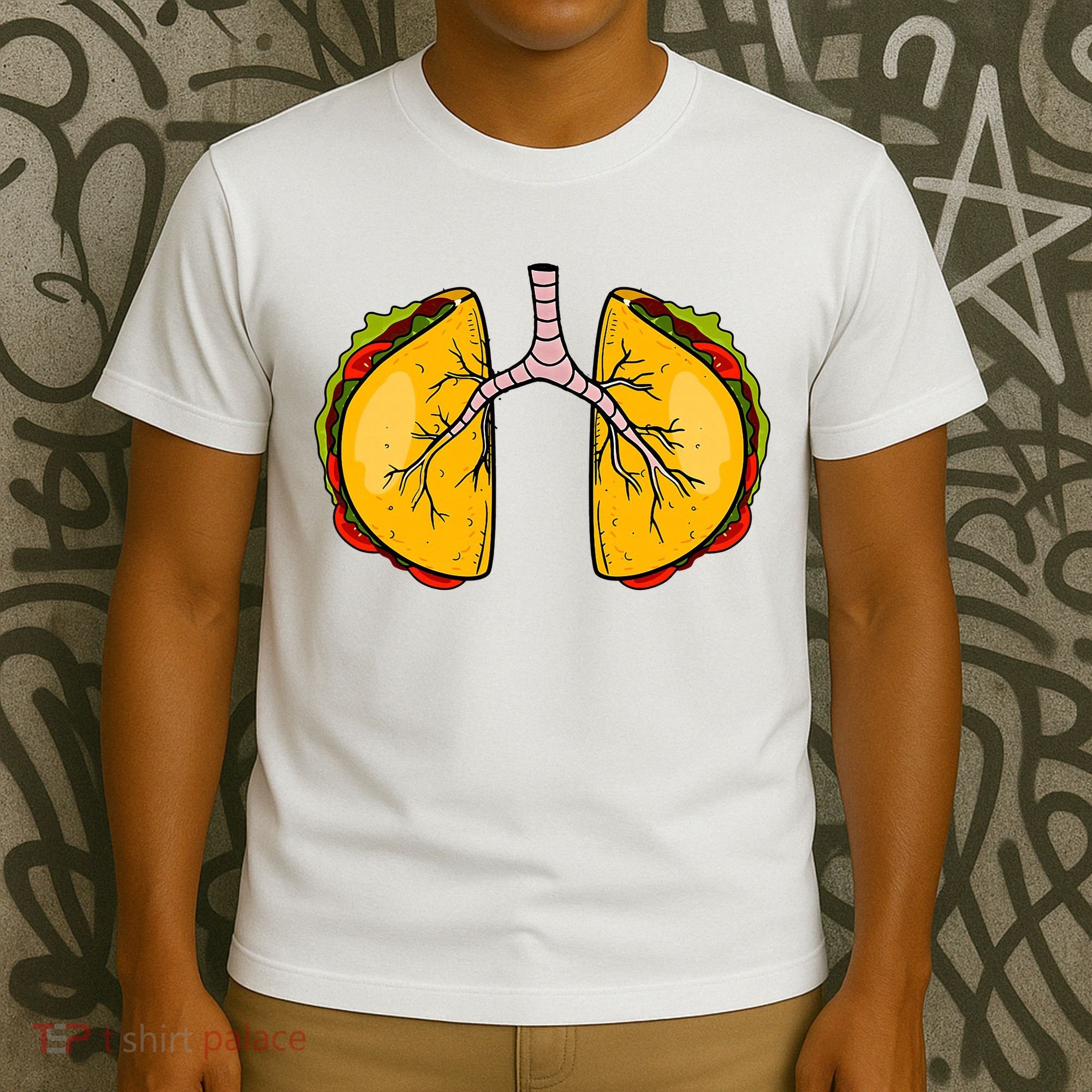 Taco Lungs Mexican Nurse Cinco De Mayo Nursing Fiesta T-Shirt