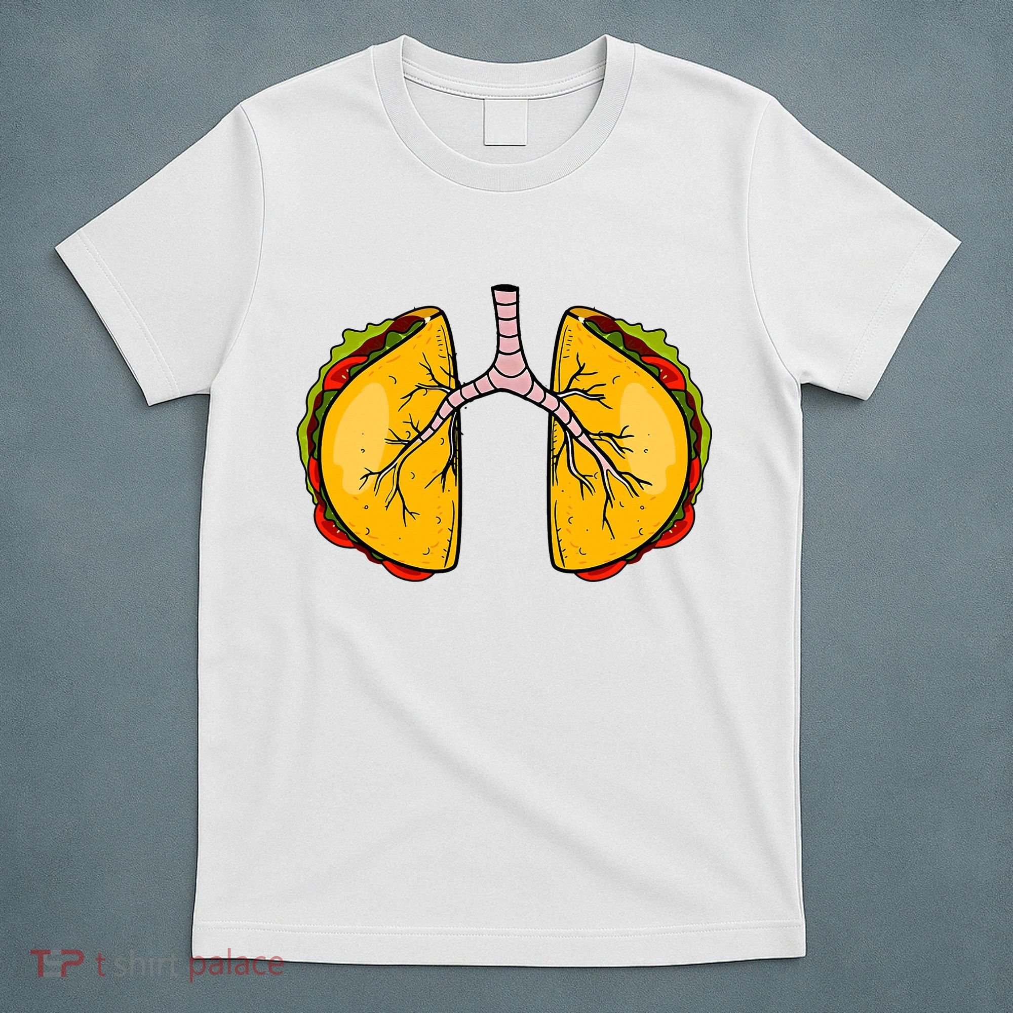 Taco Lungs Mexican Nurse Cinco De Mayo Nursing Fiesta T-Shirt