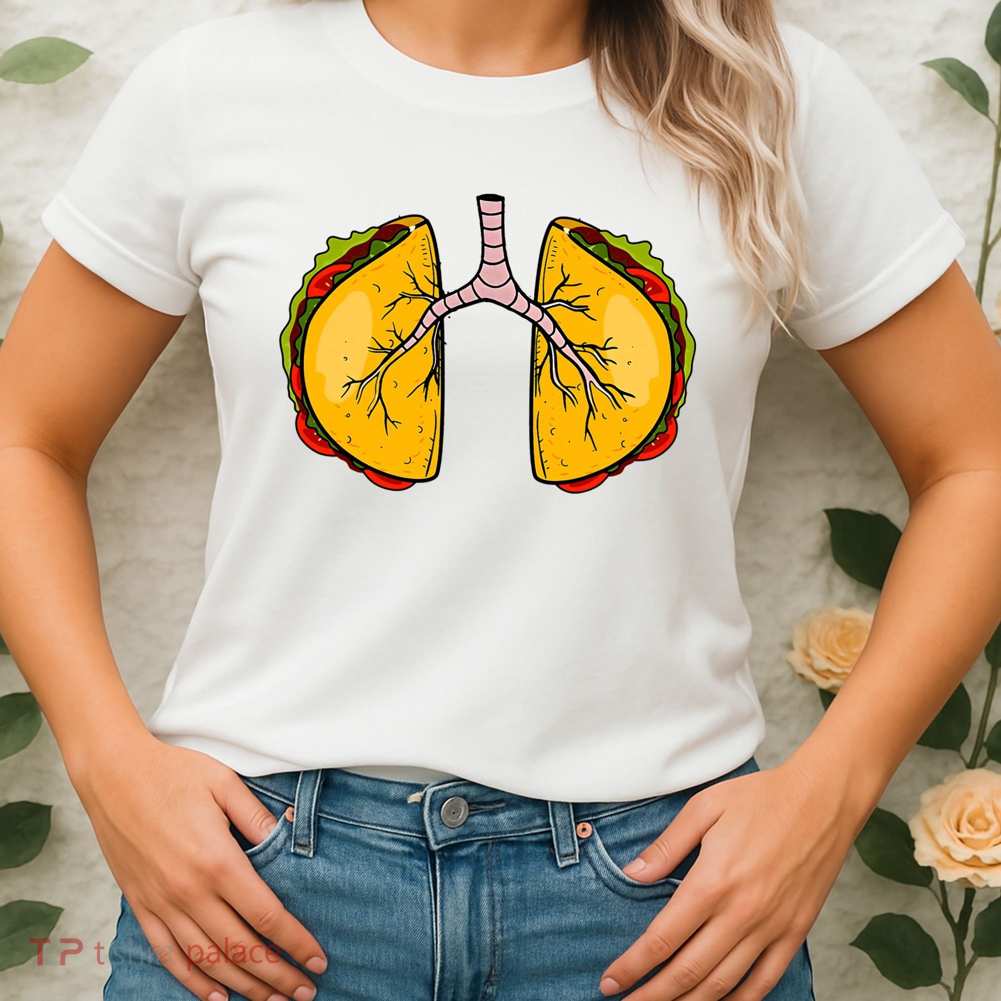 Taco Lungs Mexican Nurse Cinco De Mayo Nursing Fiesta Women's T-Shirt