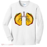 Taco Lungs Mexican Nurse Cinco De Mayo Nursing Fiesta Kids Long Sleeve Shirt thumb 0