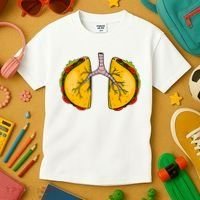 Taco Lungs Mexican Nurse Cinco De Mayo Nursing Fiesta Kids T-Shirt thumb 3