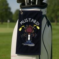 Trendy Lamar Mustard Funny Golf Towel thumb 2