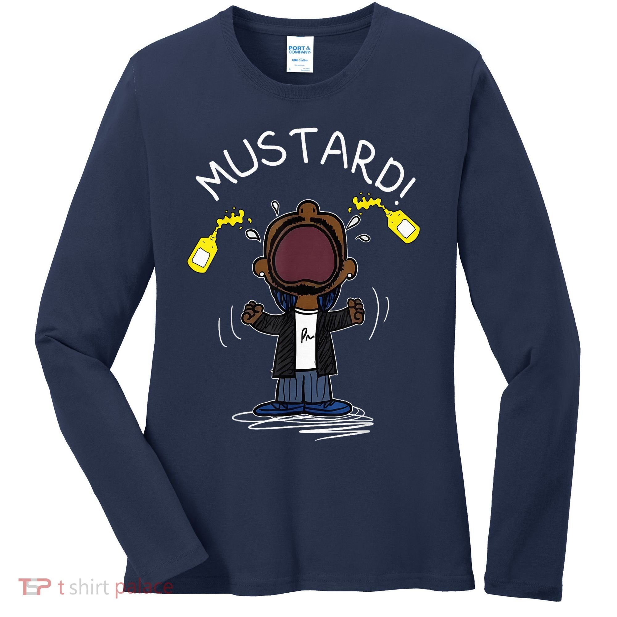 Trendy Lamar Mustard Funny Women's Long Sleeve Shirt