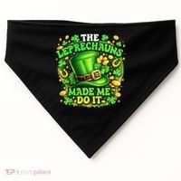 The Leprechauns Made Me Do It USA-Made Doggie Bandana thumb 0