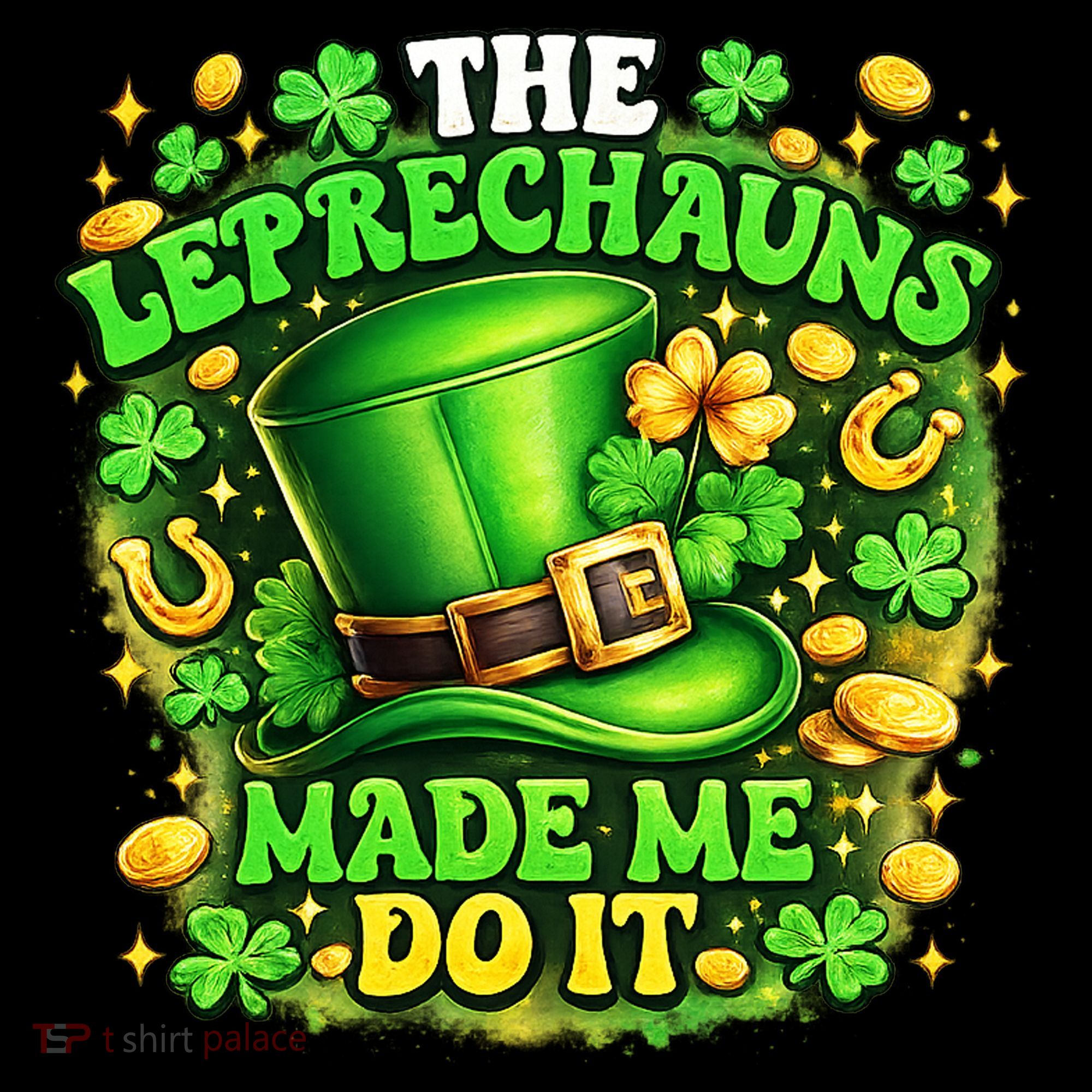 The Leprechauns Made Me Do It Apron
