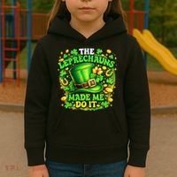 The Leprechauns Made Me Do It Kids Hoodie thumb 3