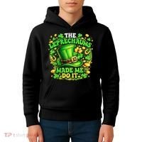 The Leprechauns Made Me Do It Kids Hoodie thumb 4