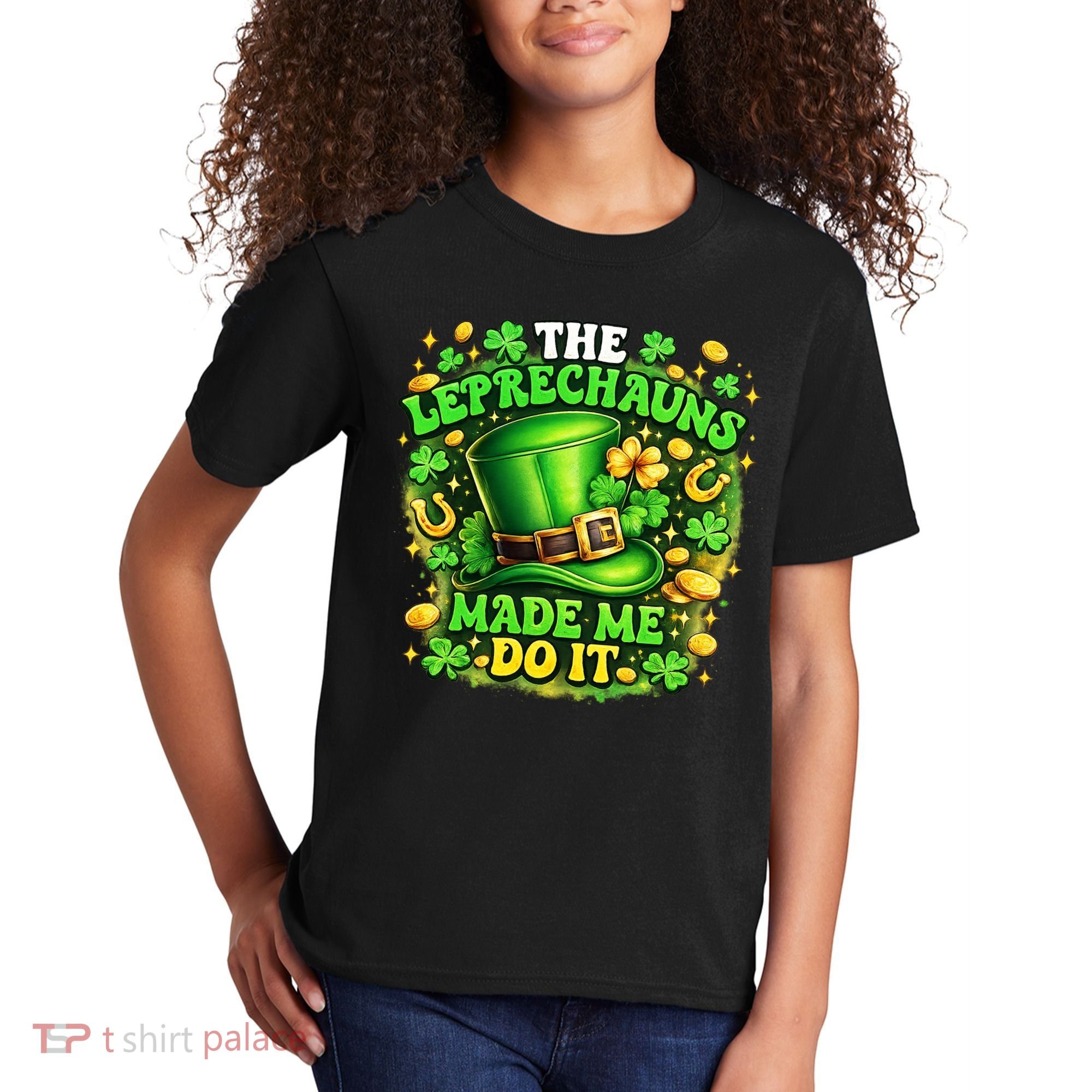 The Leprechauns Made Me Do It Kids T-Shirt